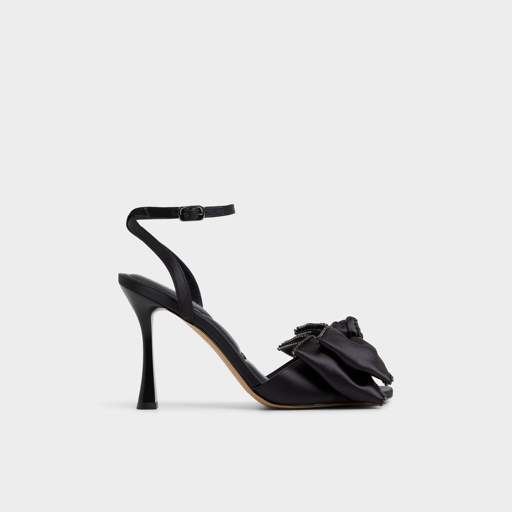 Stiletto heel Tinsel in Black - Strappy heeled sandal