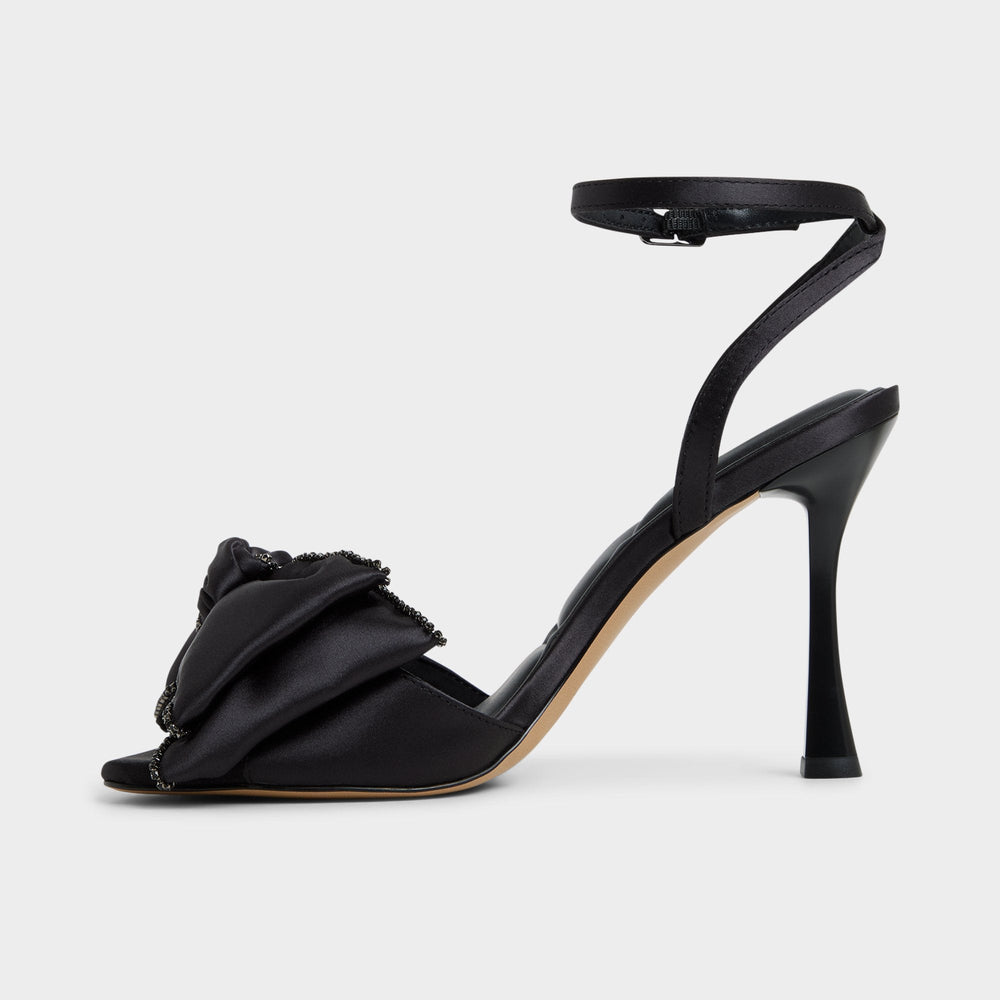 Stiletto heel Tinsel in Black - Strappy heeled sandal
