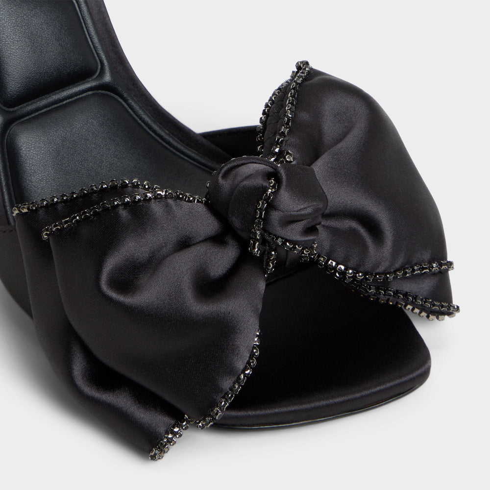 Stiletto heel Tinsel in Black - Strappy heeled sandal