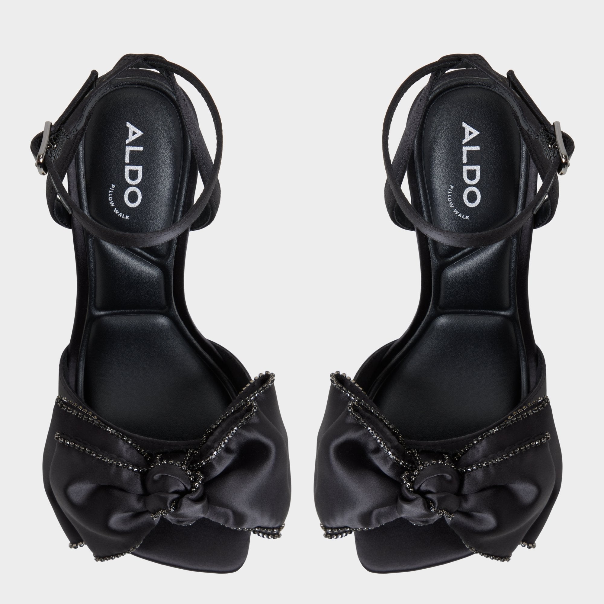 Stiletto heel Tinsel in Black - Strappy heeled sandal