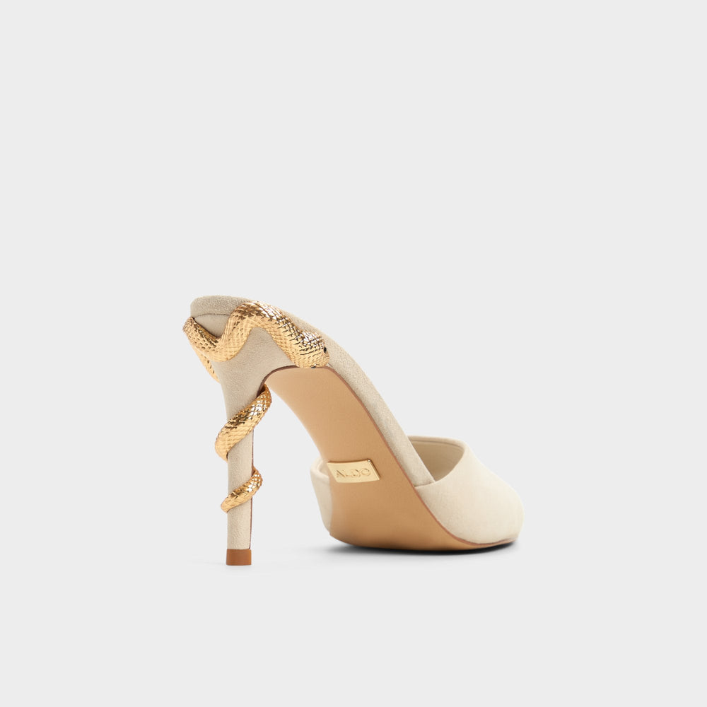 Seashella Bone Women's Heeled mules - Heeled mule