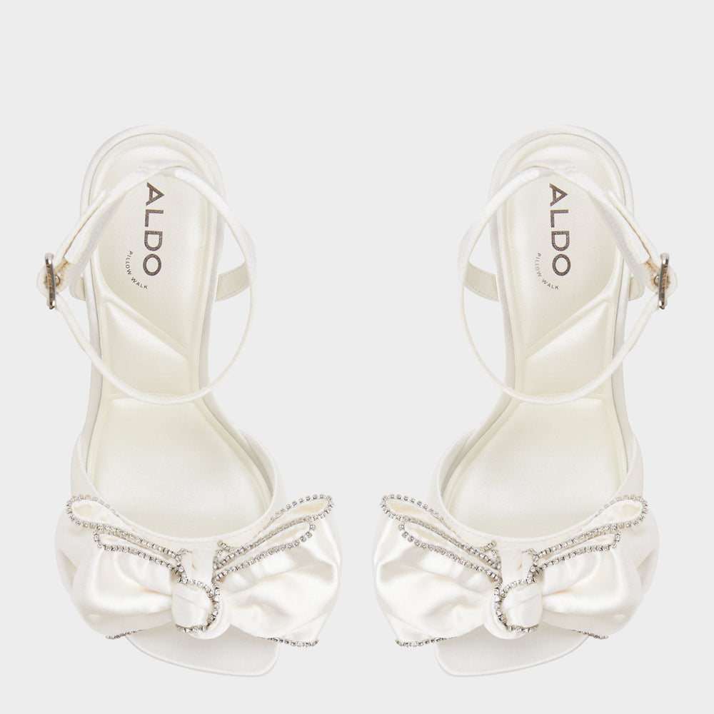 Stiletto heel Tinsel in Other White - Strappy heeled sandal