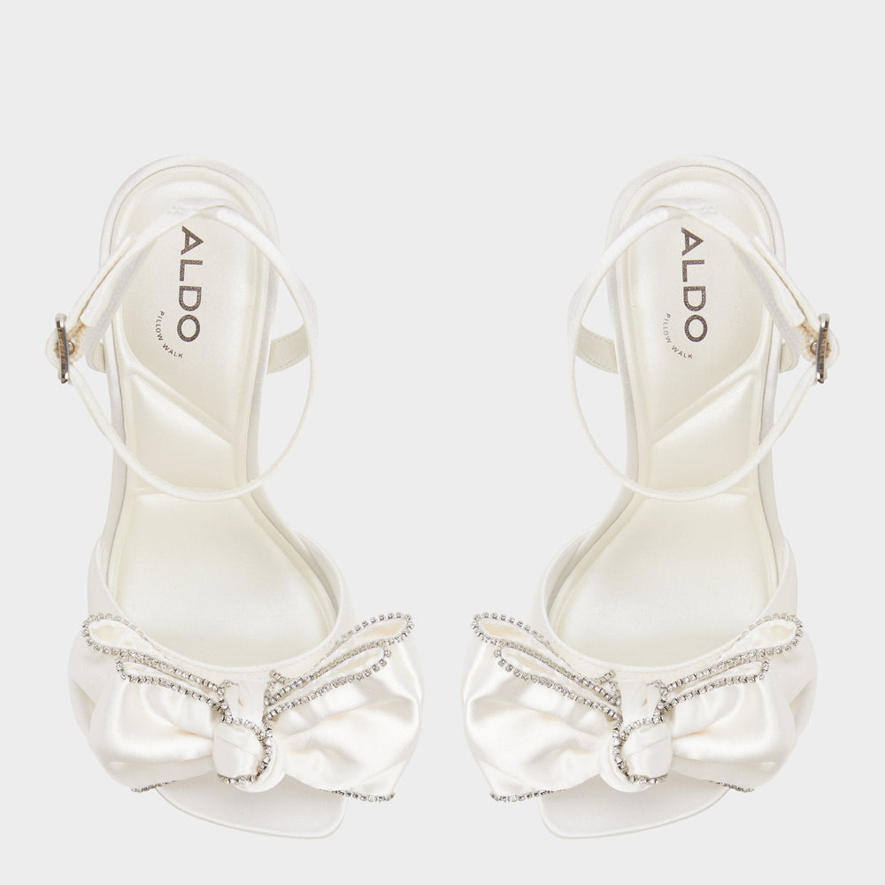 Stiletto heel Tinsel in Other White - Strappy heeled sandal