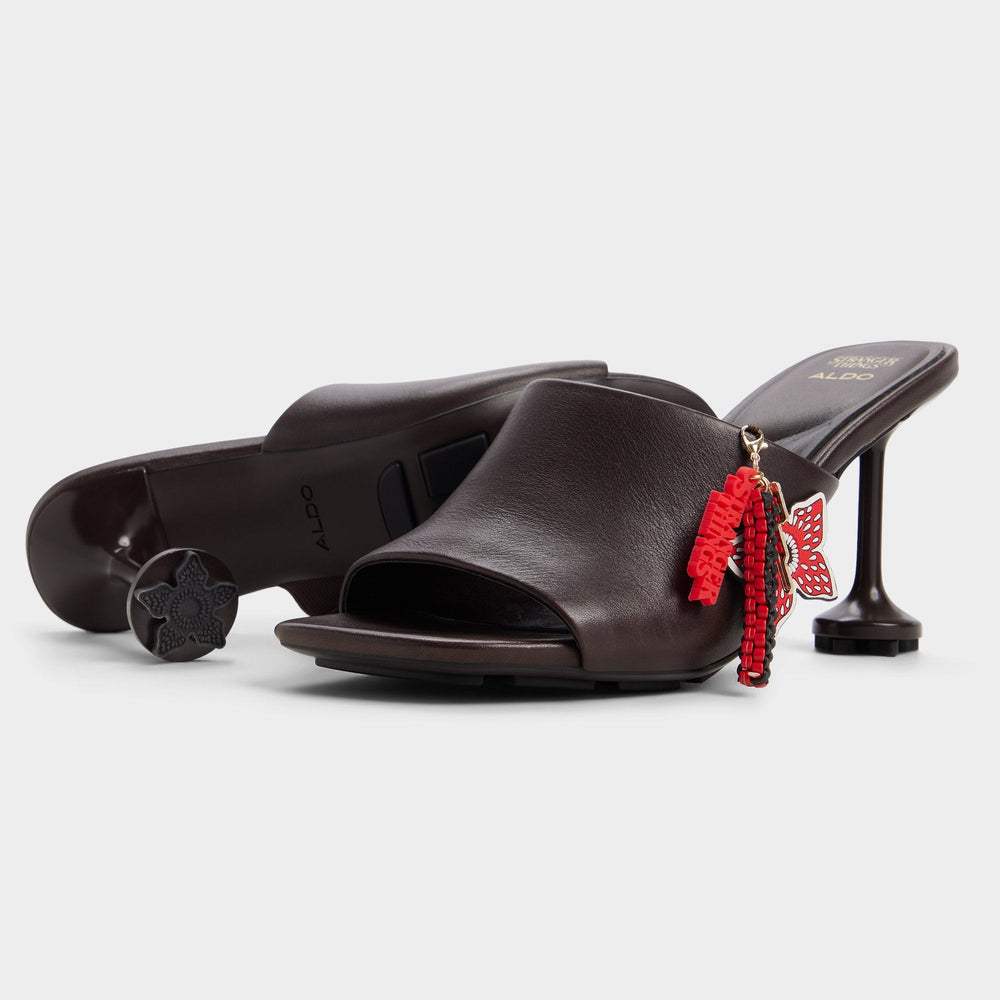 Demogorgon in Dark Brown - Women's heeled mule