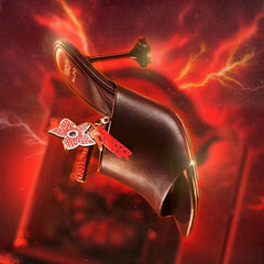 Demogorgon in Dark Brown - Women's heeled mule