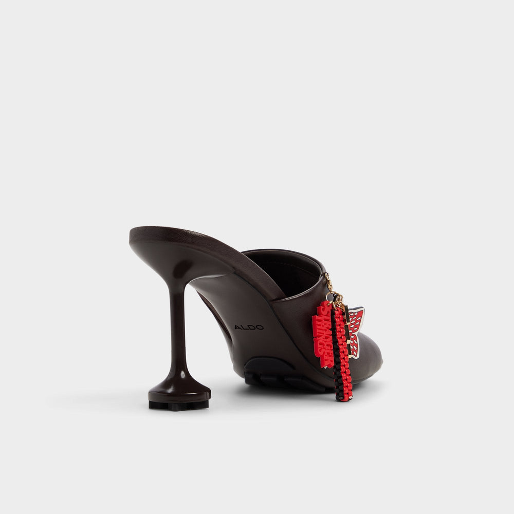 Demogorgon in Dark Brown - Women's heeled mule