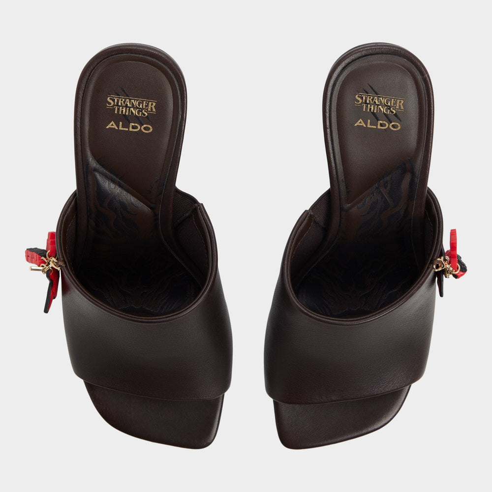 Demogorgon in Dark Brown - Women's heeled mule