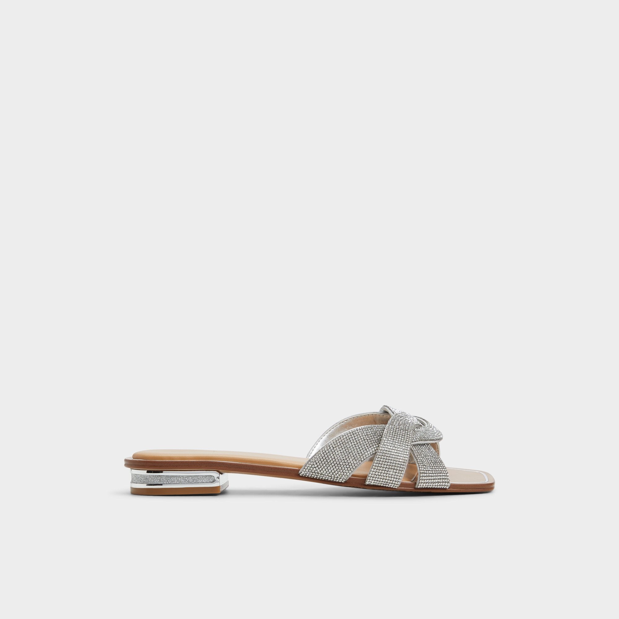 Ormeley Silver Women's Iridescent metallics - Slide sandal