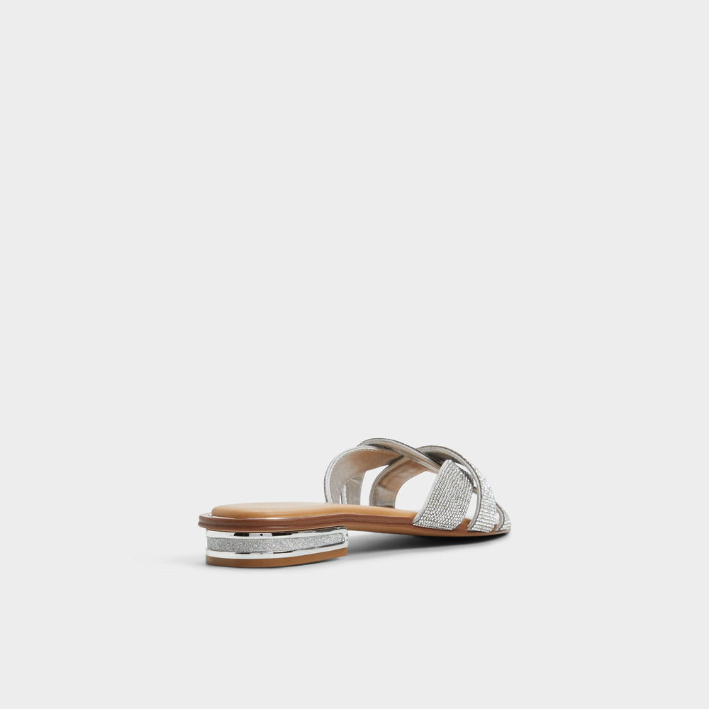 Ormeley Silver Women's Iridescent metallics - Slide sandal