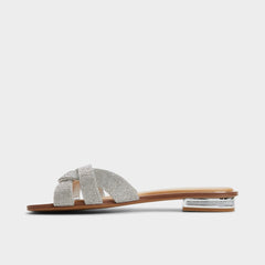 Ormeley Silver Women's Iridescent metallics - Slide sandal