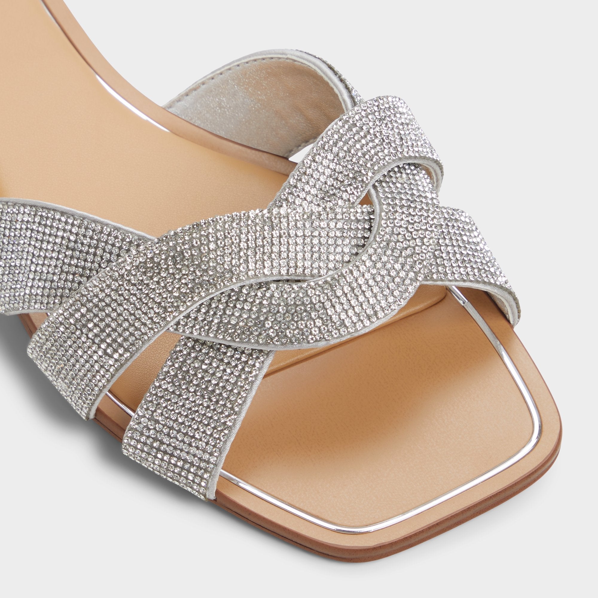 Ormeley Silver Women's Iridescent metallics - Slide sandal