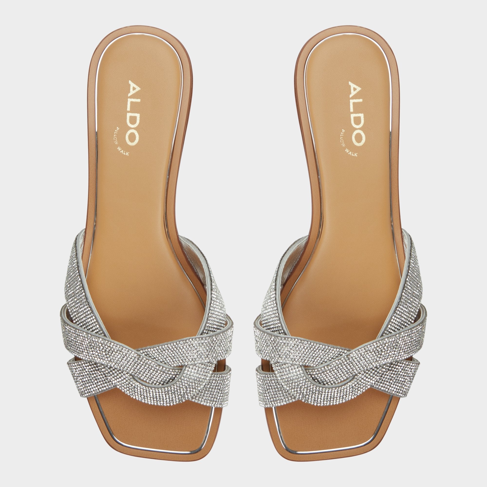 Ormeley Silver Women's Iridescent metallics - Slide sandal