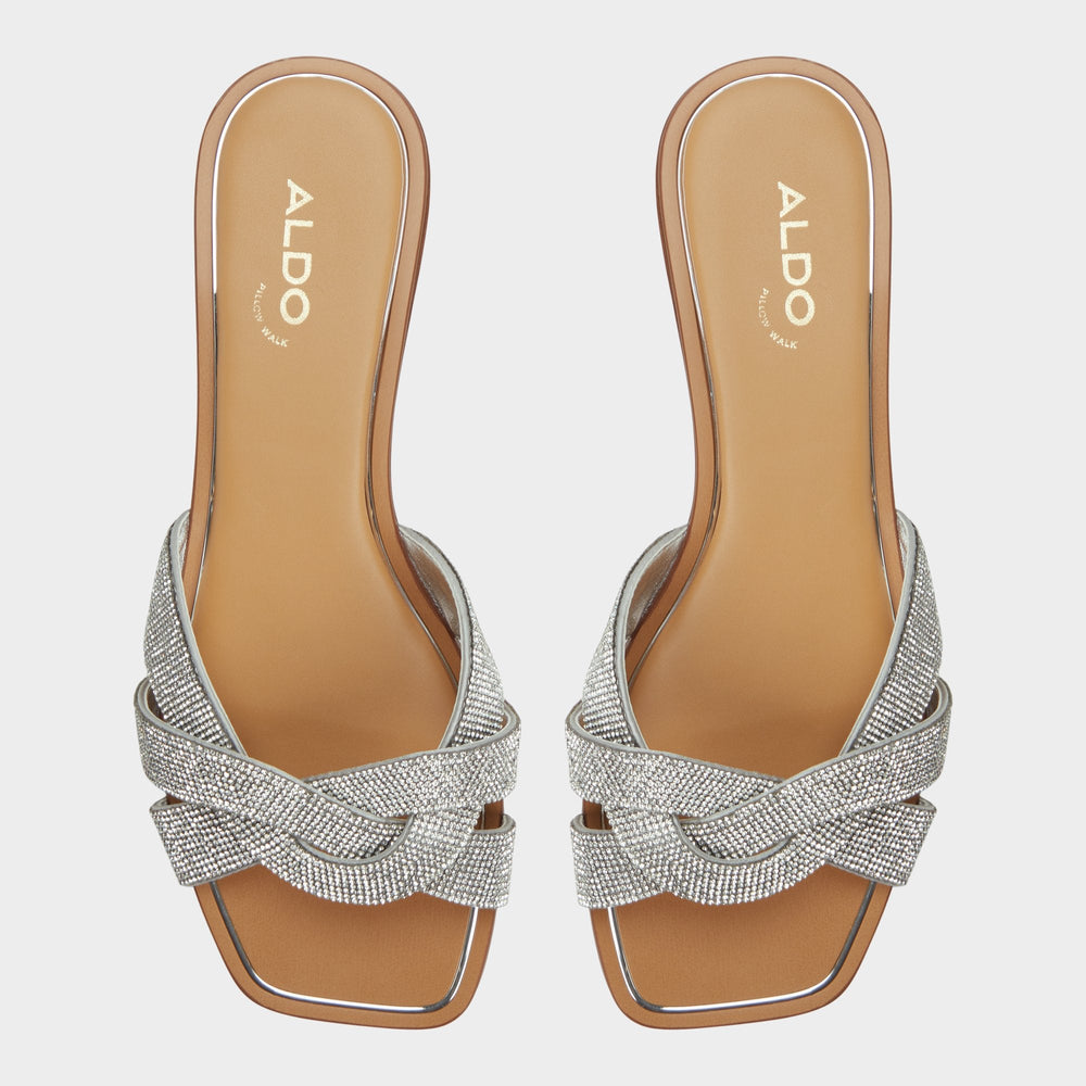 Ormeley Silver Women's Iridescent metallics - Slide sandal