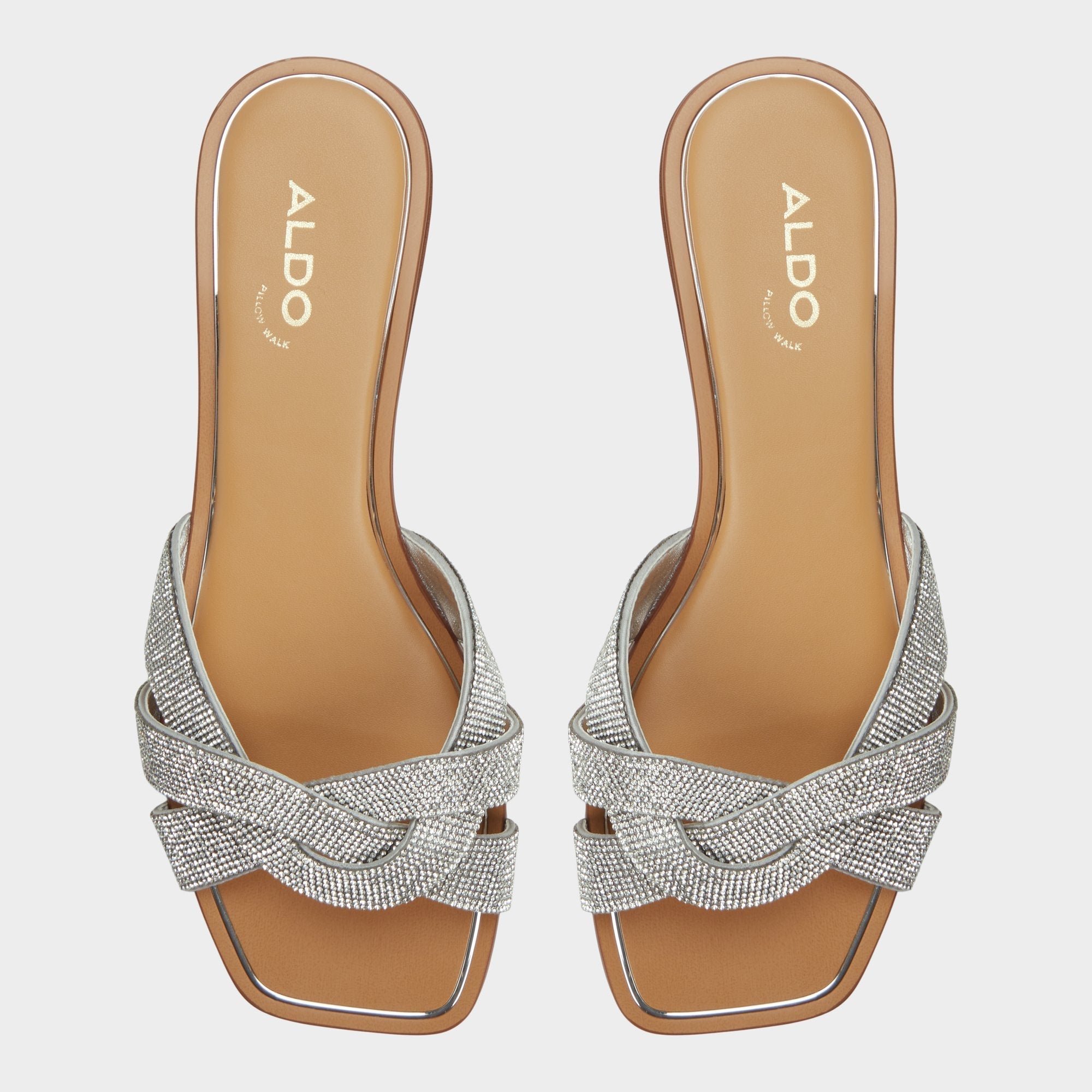 Ormeley Silver Women's Iridescent metallics - Slide sandal