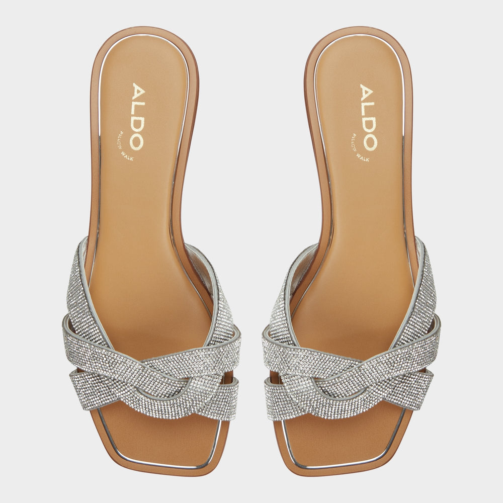 Ormeley Silver Women's Iridescent metallics - Slide sandal