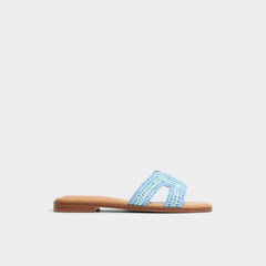 Itsandal Blue Combo Women's Flats - Slide sandal