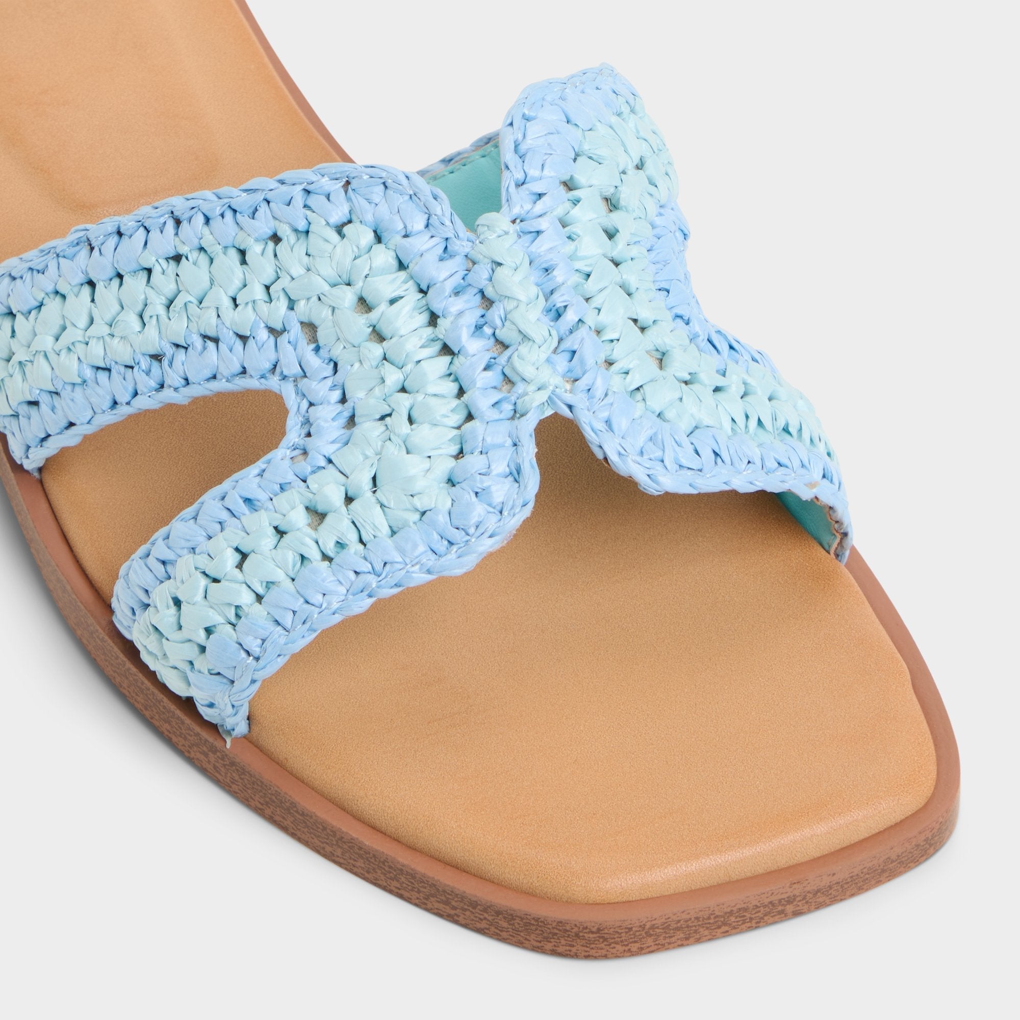 Itsandal Blue Combo Women's Flats - Slide sandal