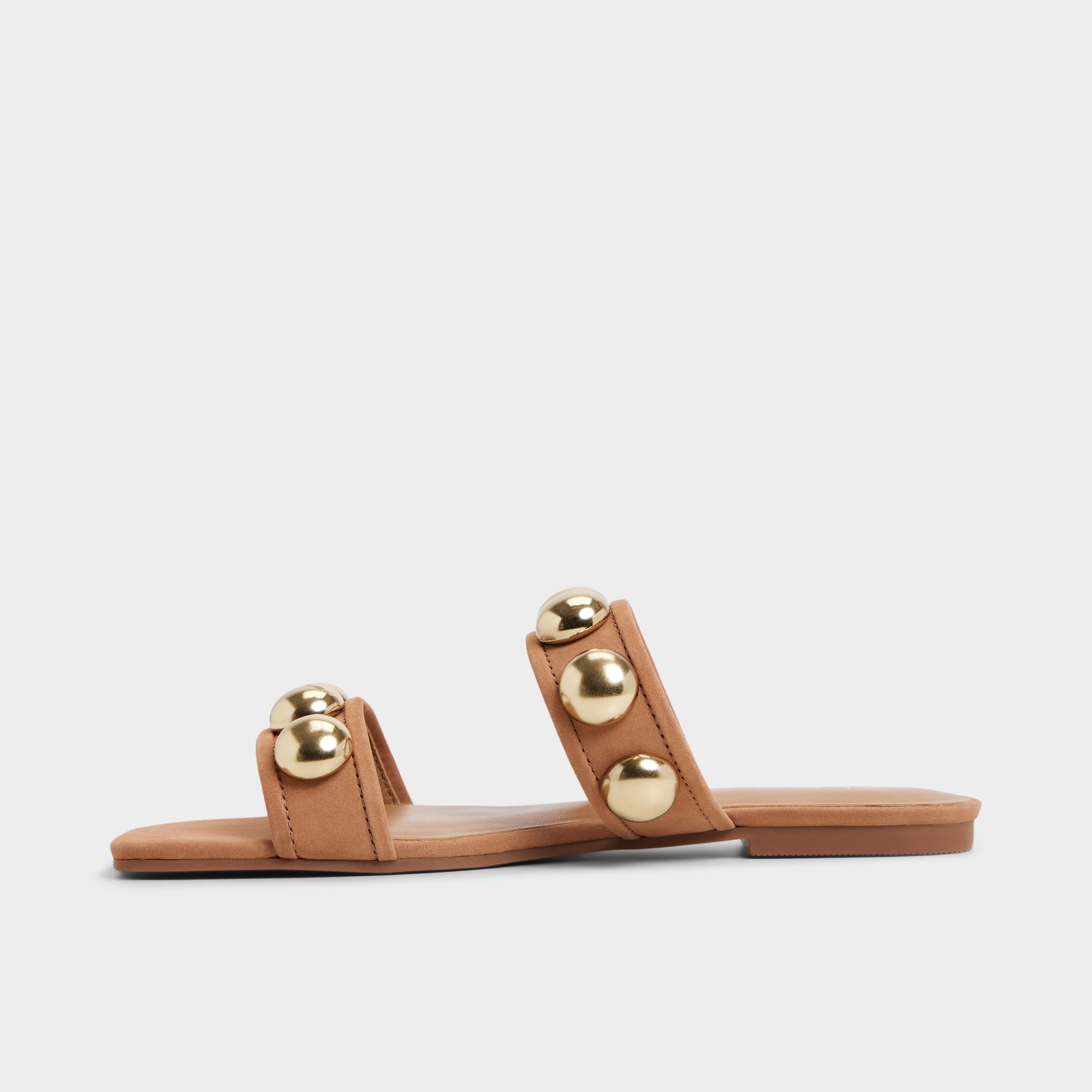 Katalena in Medium Brown - Slide sandal