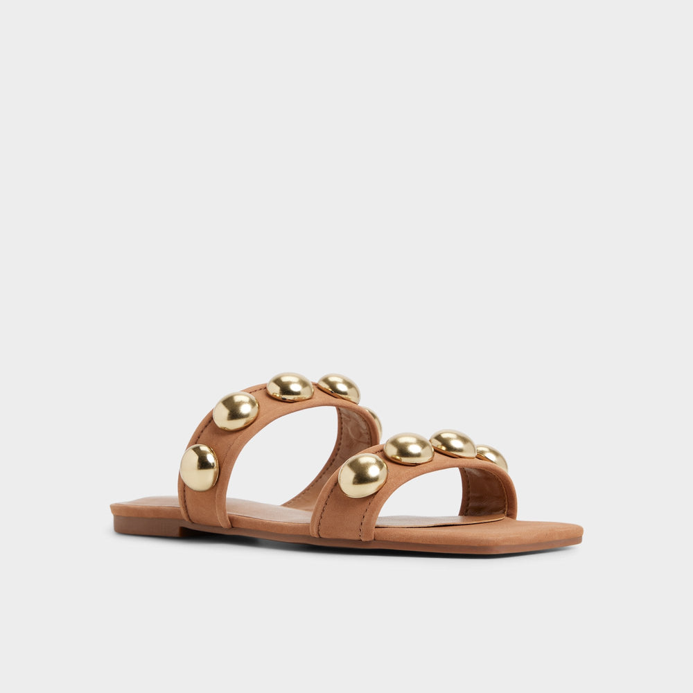 Katalena in Medium Brown - Slide sandal