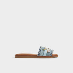 Beachside Denim Women's Flats - Slide sandal