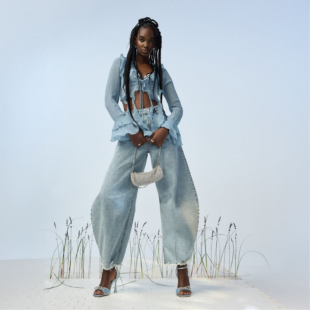 Ozley Other Blue Women's Strappy sandals - Strappy heeled sandal