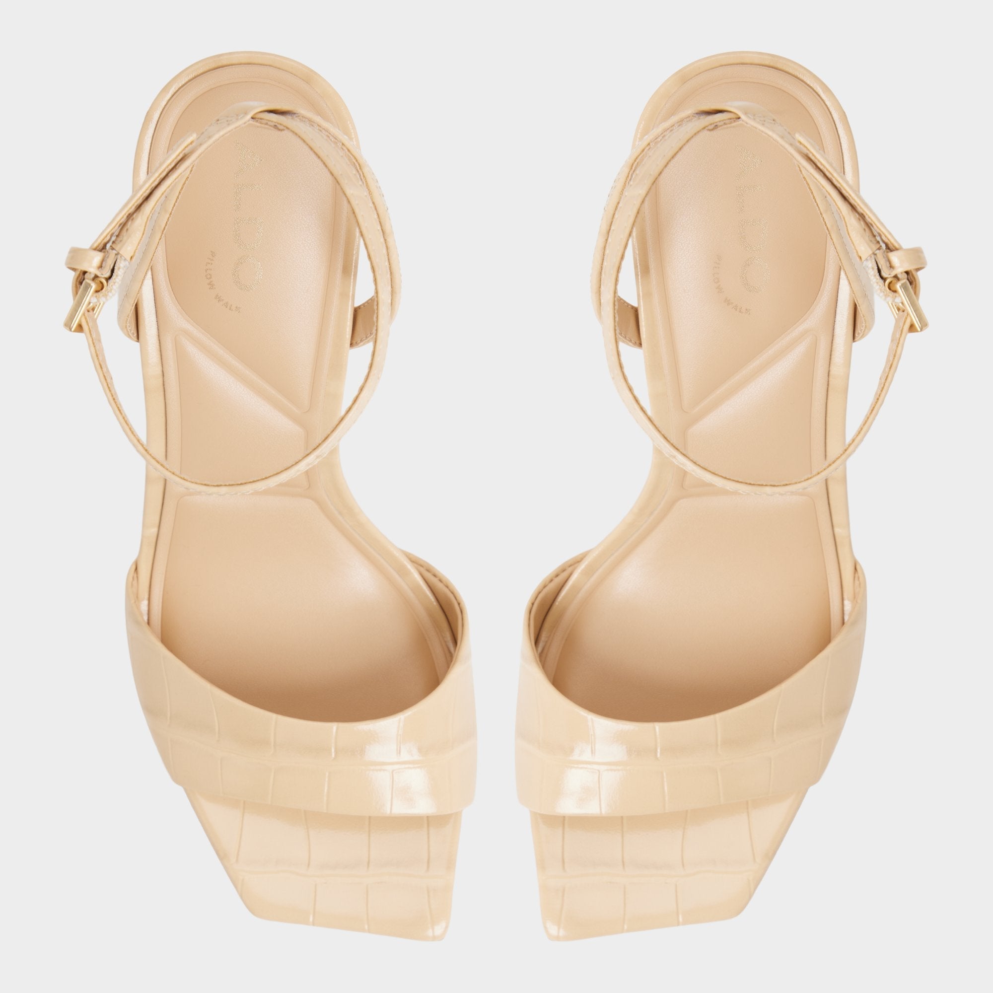 Harmonious in Medium Beige - Strappy heeled sandal