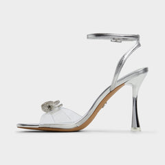 Ozley Silver Women's Strappy Heels - Strappy heeled sandal