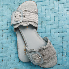 Wavysally in Other Blue 14051763 - Slide sandal