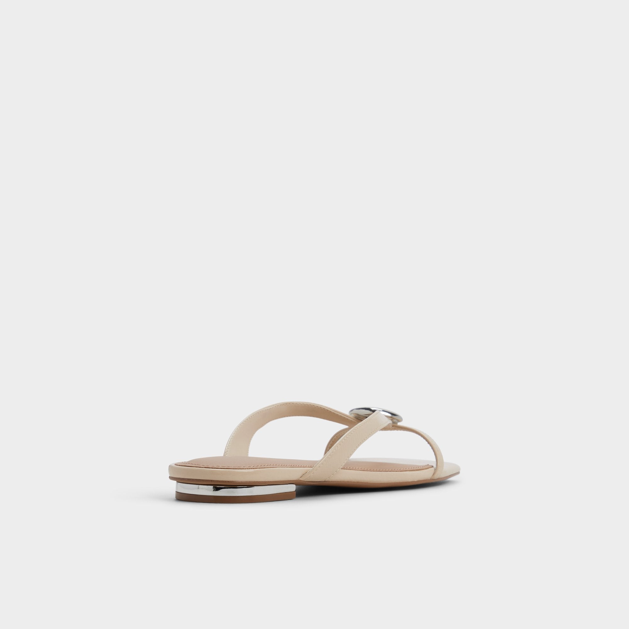 Iliria Beige Women's Flats - Slide sandal