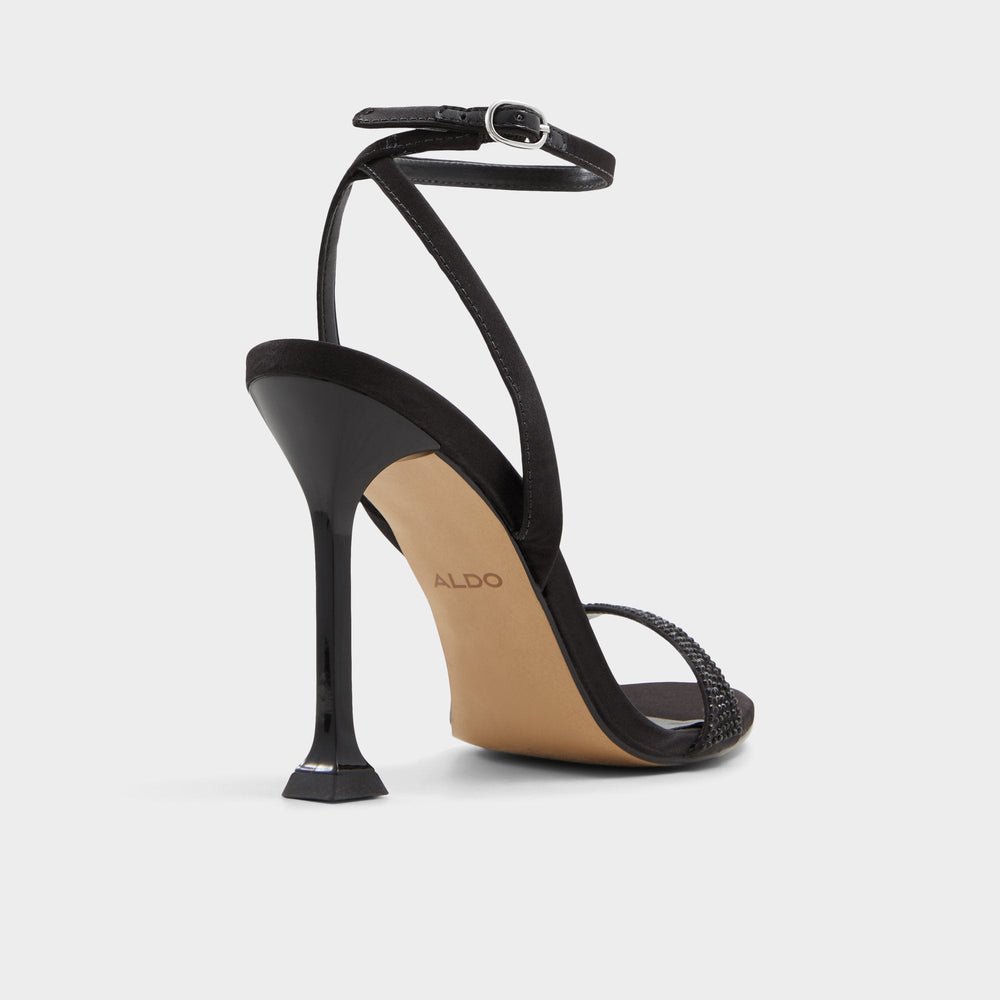 Lydala Black Women's Heeled sandals - Strappy heeled sandal
