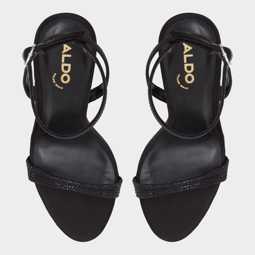 Lydala Black Women's Heeled sandals - Strappy heeled sandal