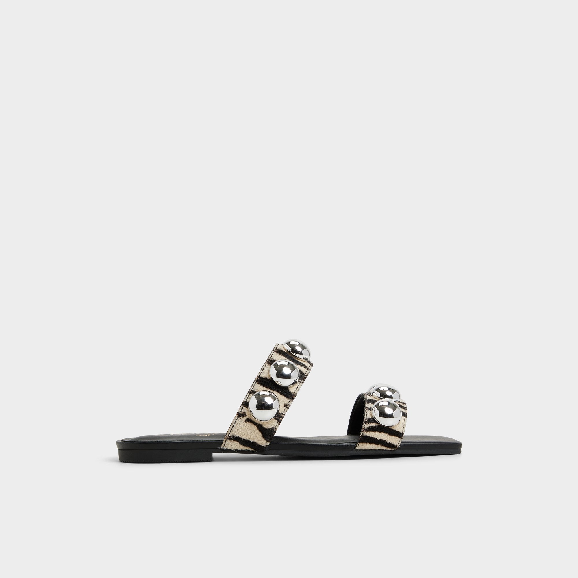 Katalena in White Black - Slide sandal