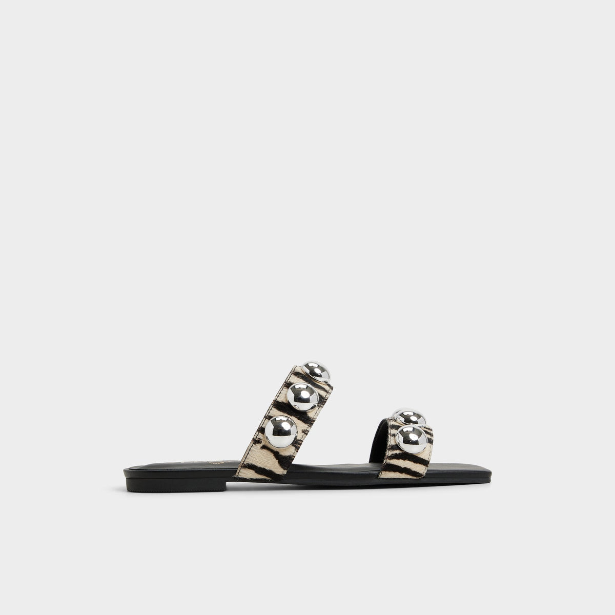 Katalena in White Black - Slide sandal