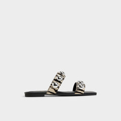 Katalena in White Black - Slide sandal