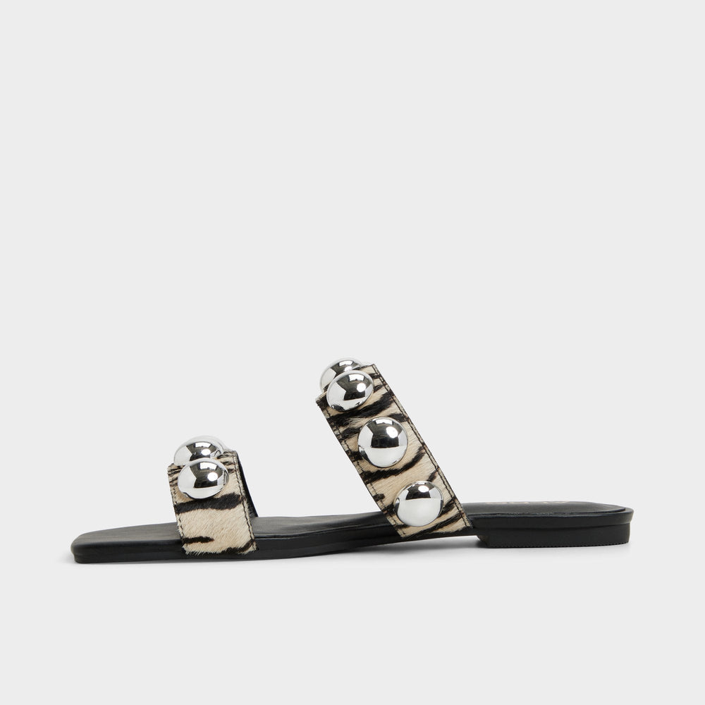 Katalena in White Black - Slide sandal
