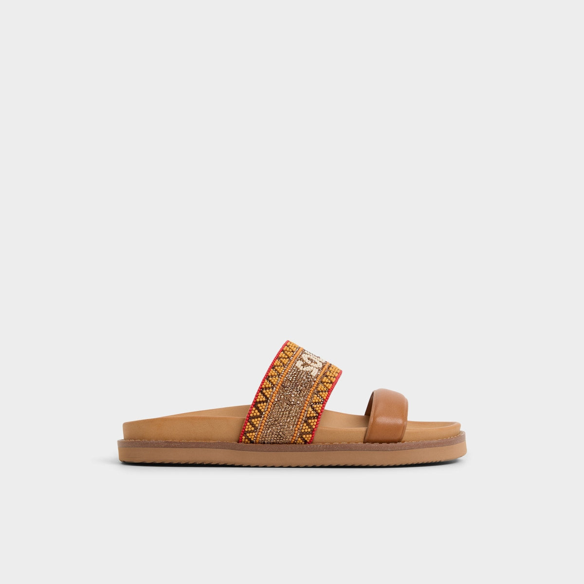 Beachvacay Brown Multi Women's Footbed sandals -