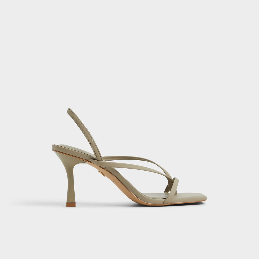 Riva Other Green Women's Strappy sandals - Sling back heeled sandal Stiletto heel
