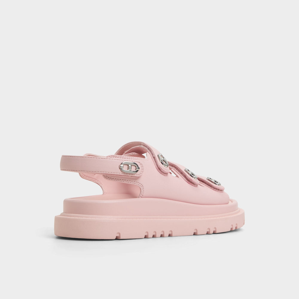 Halendar Light Pink Women's Footbed sandals - Footbed sandal Footbed sandal