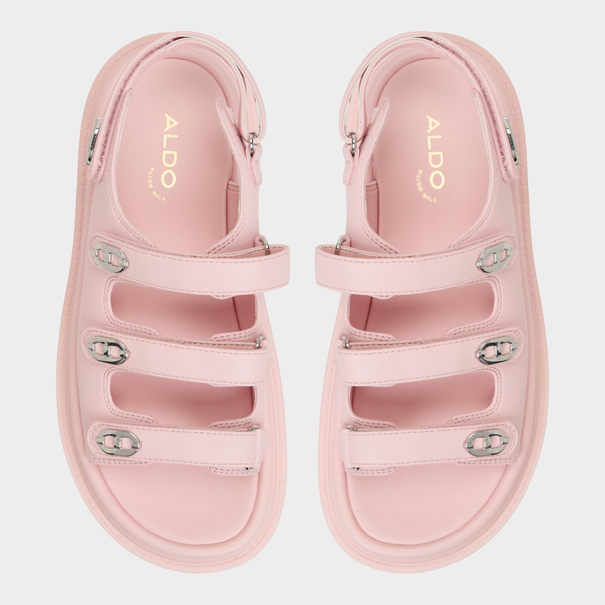 Halendar Light Pink Women's Footbed sandals - Footbed sandal Footbed sandal