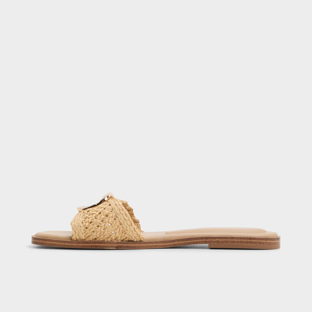 Tidella Natural Women's Flats - Slide sandal