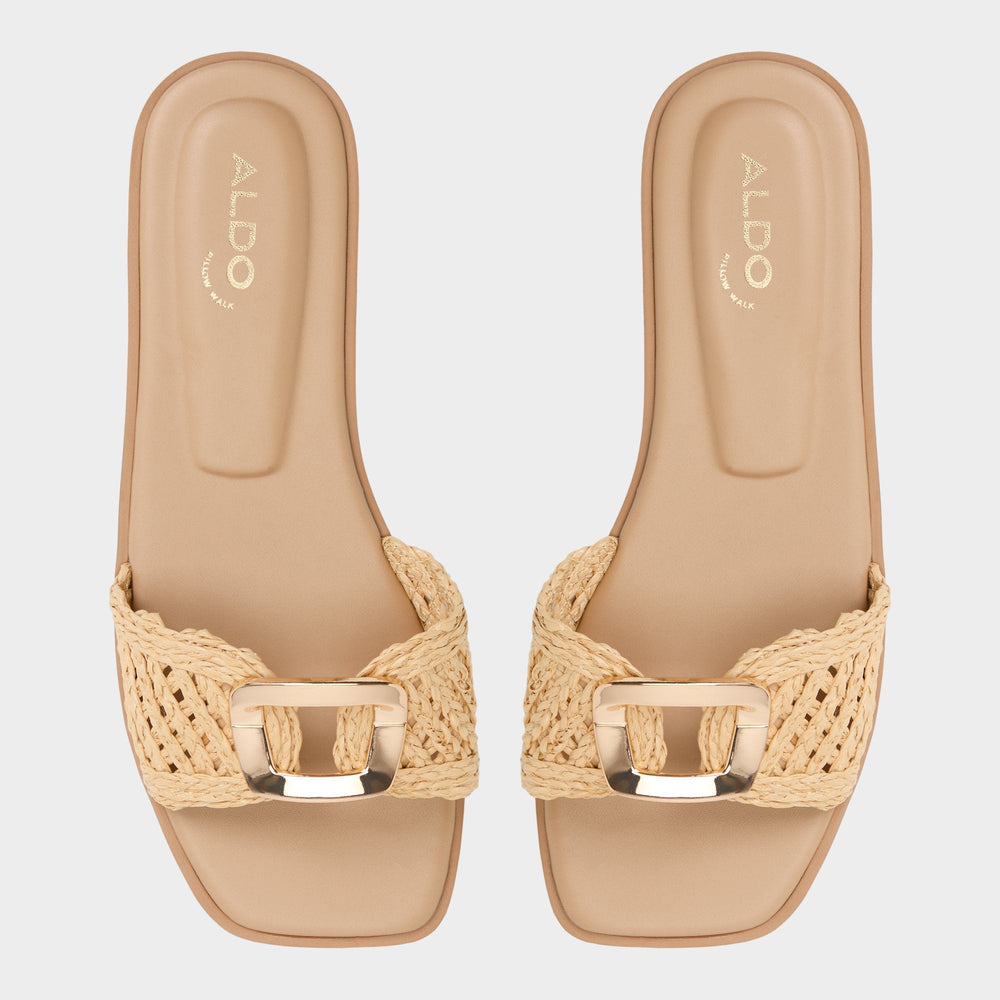 Tidella Natural Women's Flats - Slide sandal