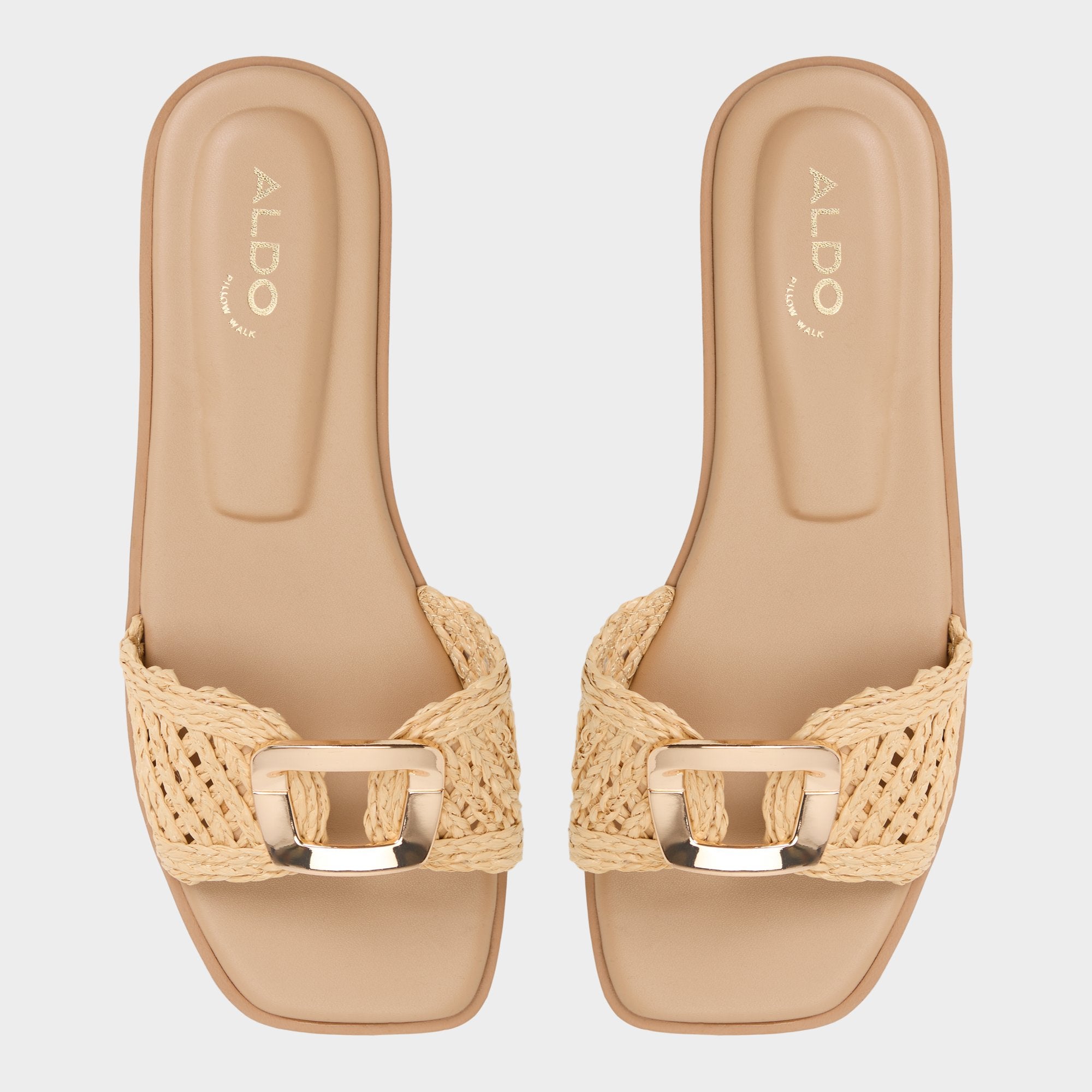 Tidella Natural Women's Flats - Slide sandal