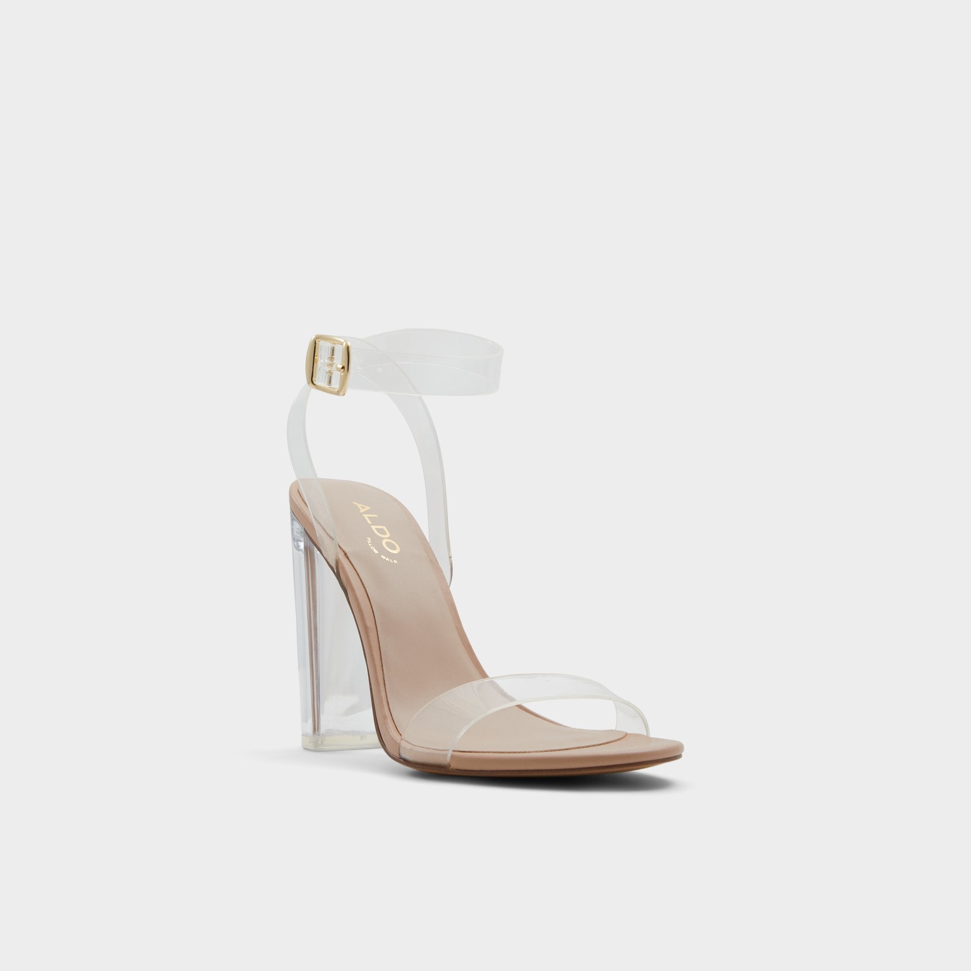 Aniwien Bone Women's Strappy sandals - Strappy heeled sandal Block heel