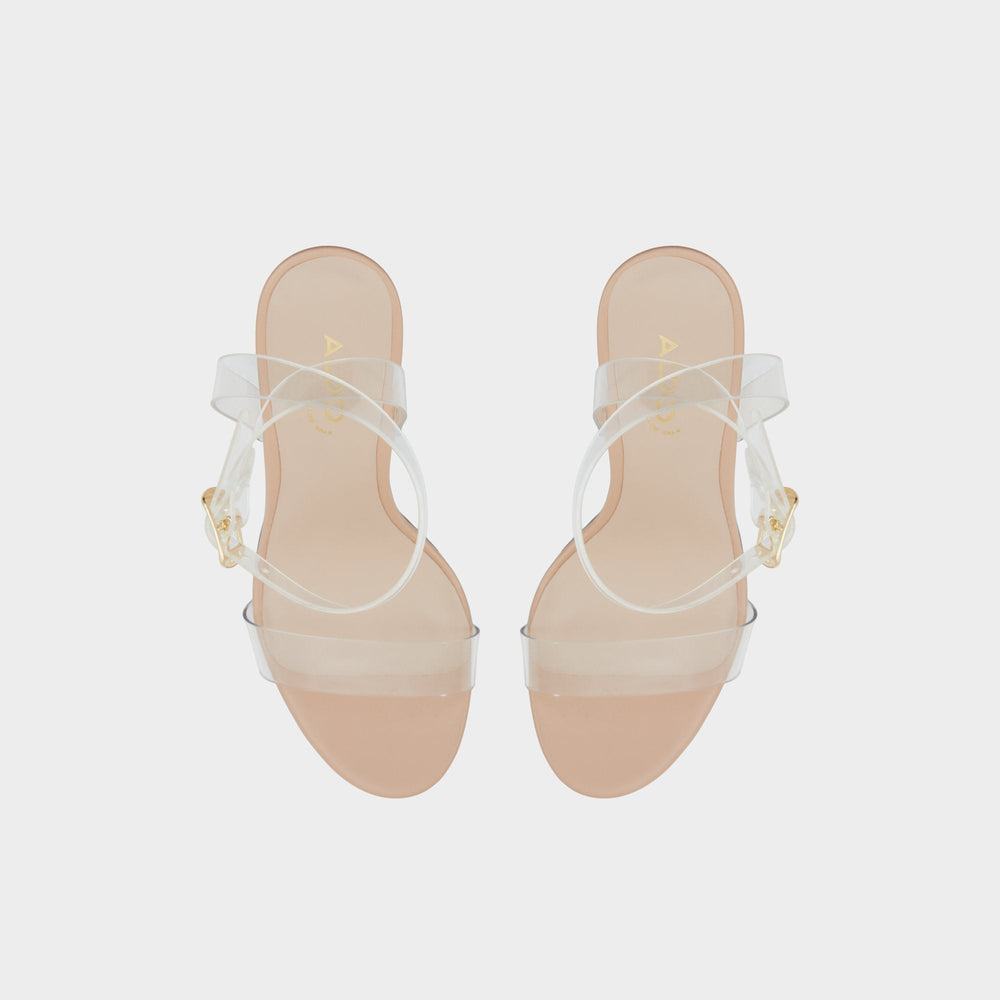 Aniwien Bone Women's Strappy sandals - Strappy heeled sandal Block heel