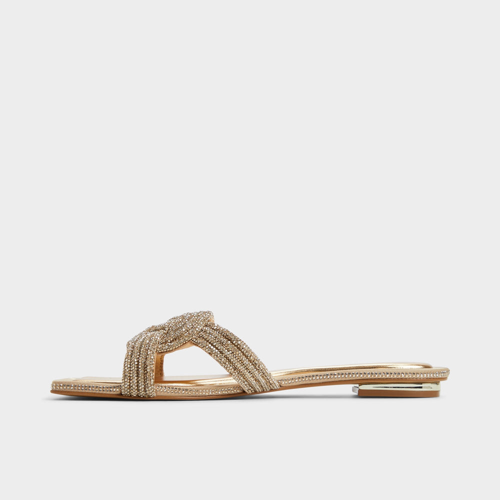 Karlina in Gold - Slide sandal