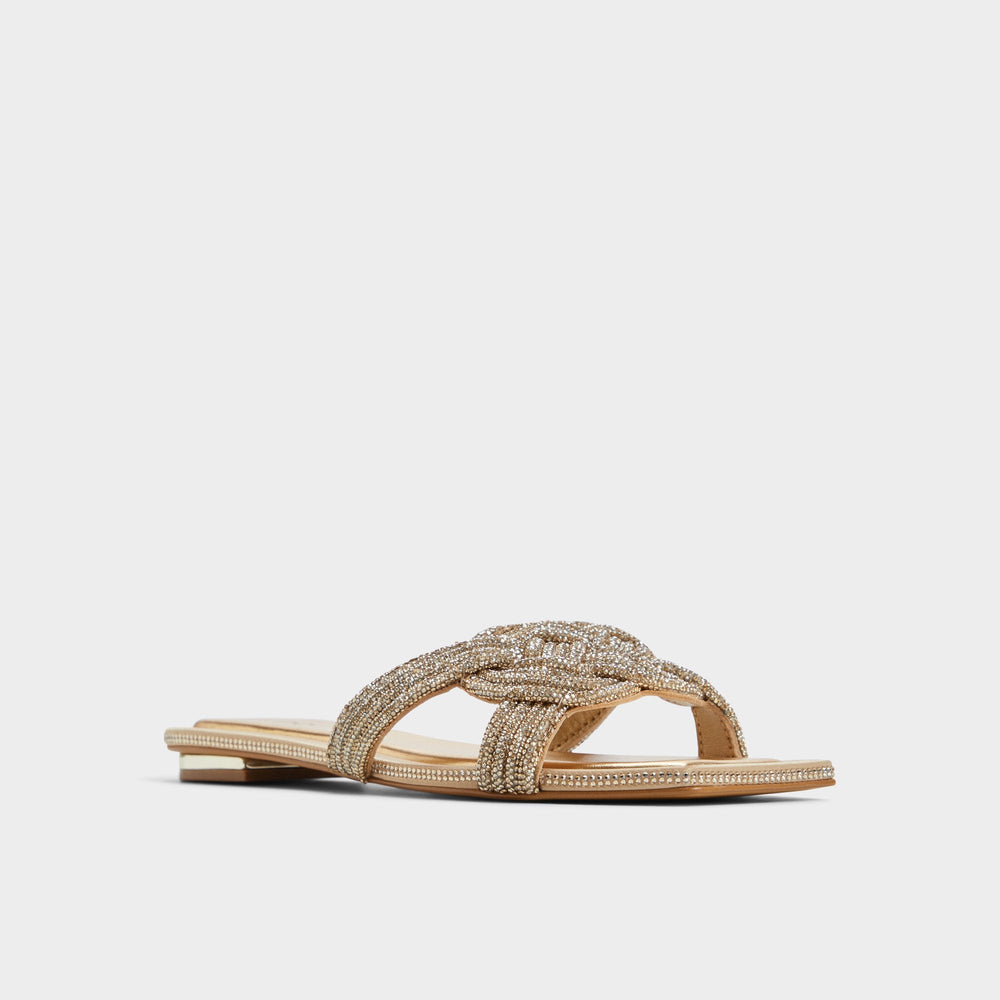 Karlina in Gold - Slide sandal