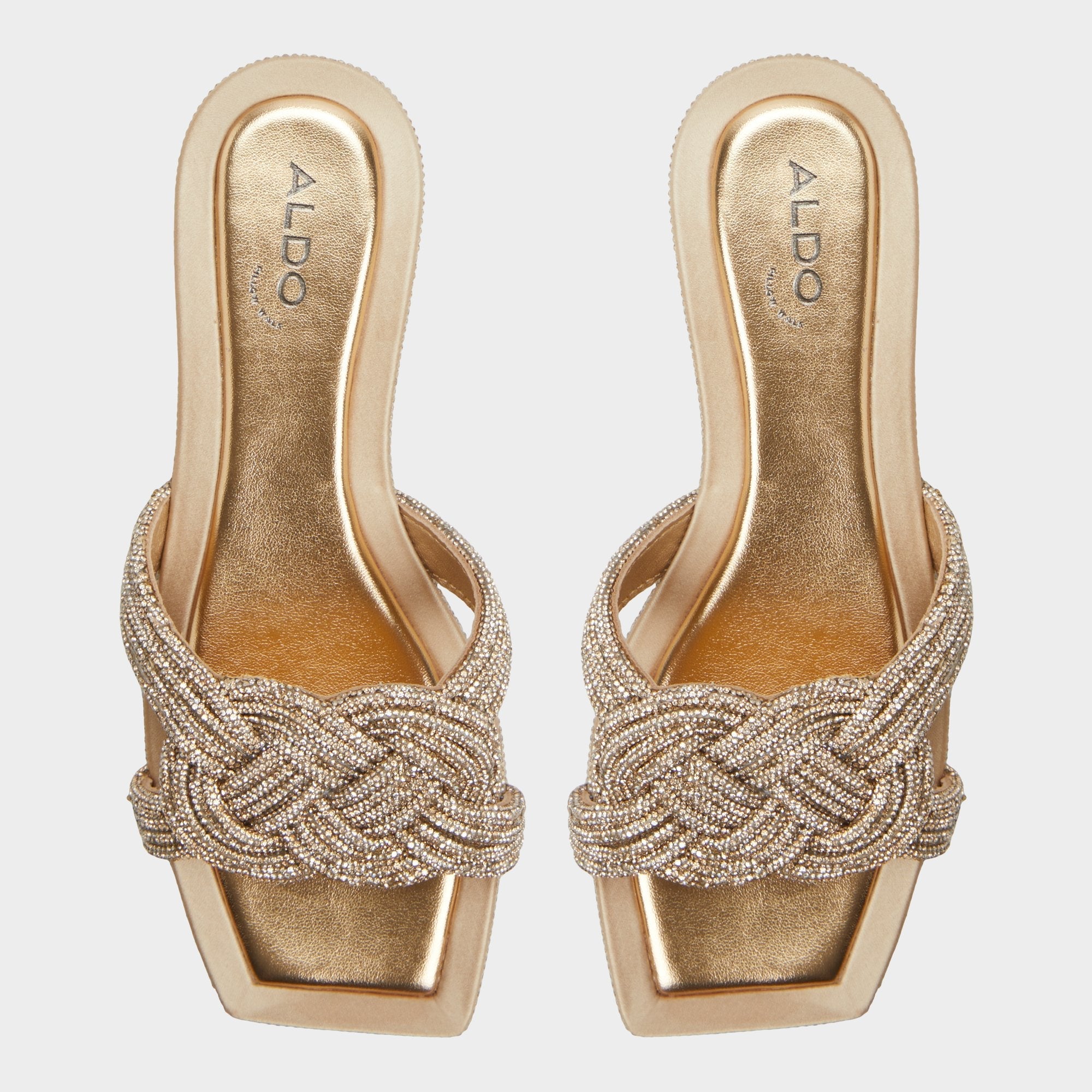 Karlina in Gold - Slide sandal
