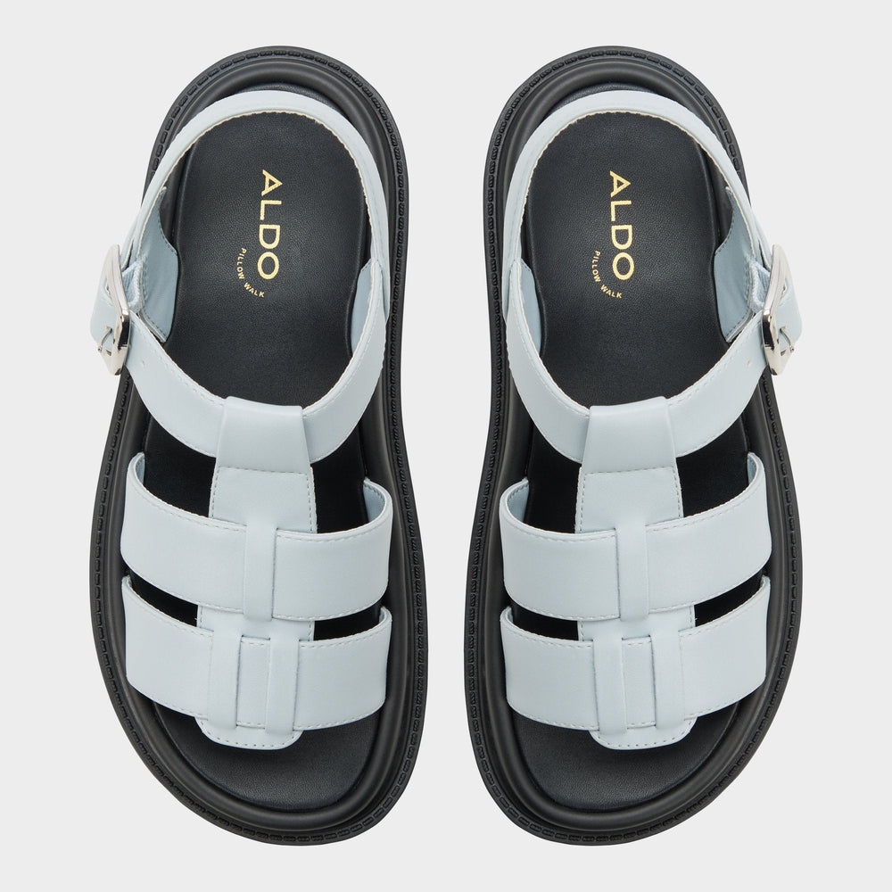 Footbed sandal Linettie in Other Blue - Gladiator sandal