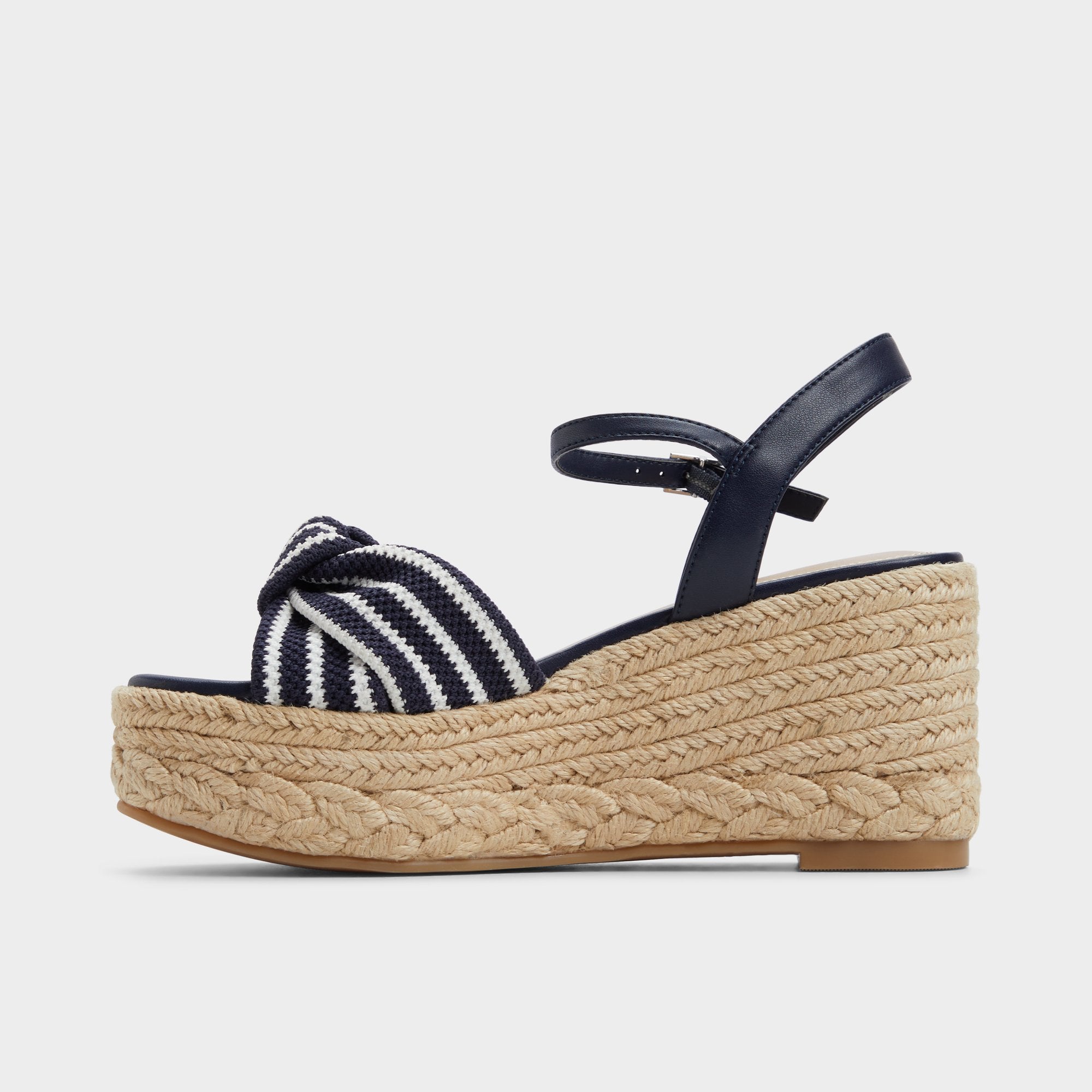 Annamarie Navy Women's Platform sandals - Wedge sandal