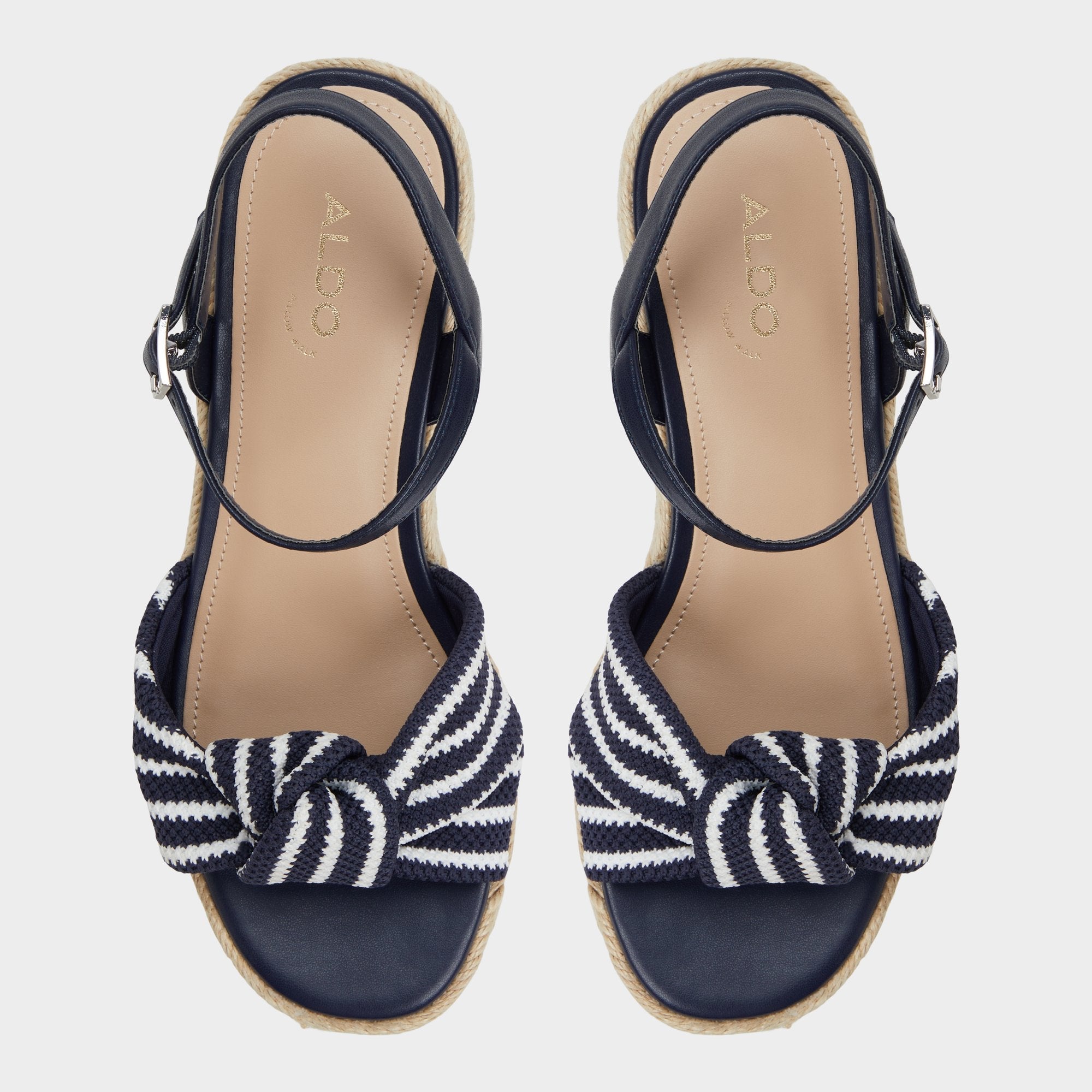 Annamarie Navy Women's Platform sandals - Wedge sandal